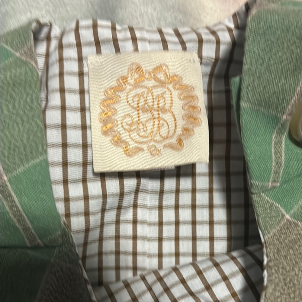 The Beaufort Bonnet Company Green Plaid Boys Jon Jon - Picture 2 of 5